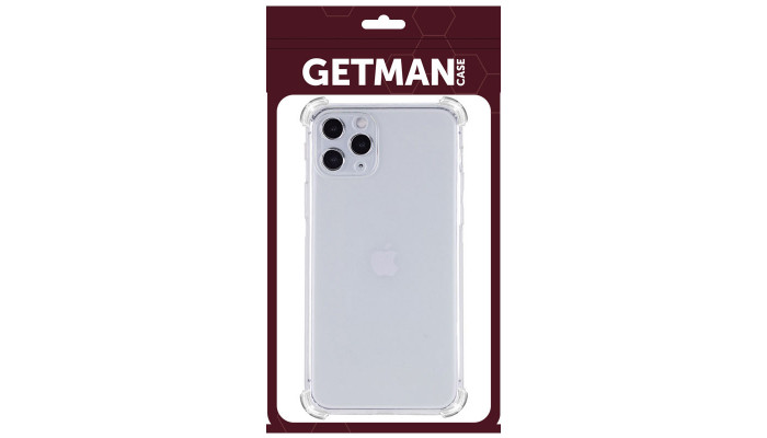 TPU чехол GETMAN Ease logo усиленные углы для Apple iPhone 11 Pro Max (6.5