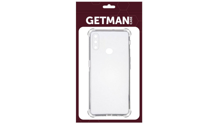 TPU чехол GETMAN Ease logo усиленные углы для Samsung Galaxy A10s Бесцветный (прозрачный) - фото