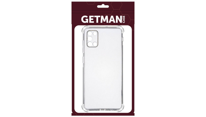 TPU чехол GETMAN Ease logo усиленные углы для Samsung Galaxy A31 Бесцветный (прозрачный) - фото
