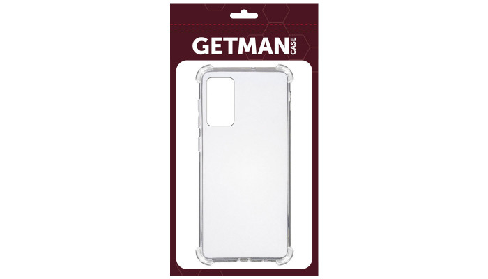 TPU чохол GETMAN Ease logo посилені кути для Samsung Galaxy Note 20 Безбарвний (прозорий) - фото