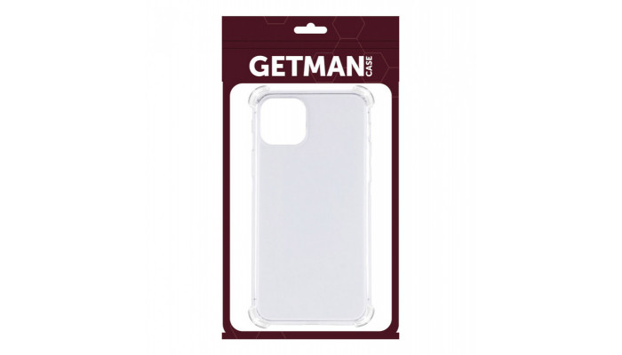 TPU чехол GETMAN Ease logo усиленные углы для Apple iPhone 12 Pro Max (6.7