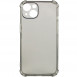TPU чохол GETMAN Ease logo посилені кути для Apple iPhone 13 (6.1") Сірий (прозорий)