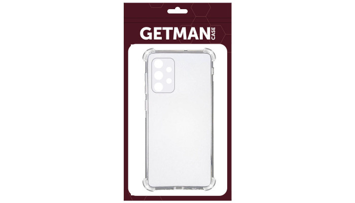 TPU чохол GETMAN Ease logo посилені кути для Samsung Galaxy A73 5G Безбарвний (прозорий) - фото