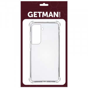 TPU чохол GETMAN Ease logo посилені кути для Samsung Galaxy S23+ Безбарвний (прозорий)