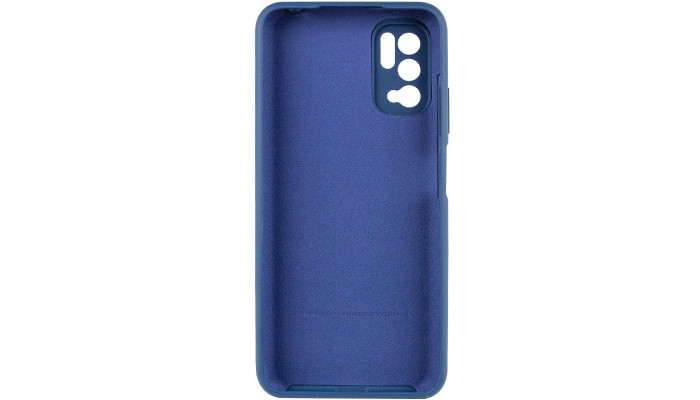 Чехол Silicone Cover Full Camera (AA) для Xiaomi Redmi Note 10 5G / Poco M3 Pro Синий / Navy Blue - фото
