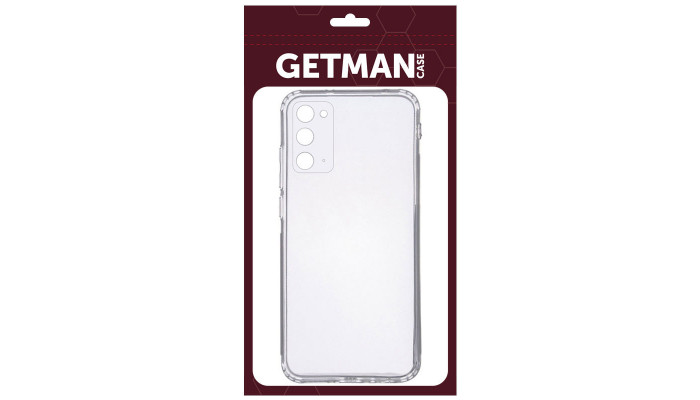 TPU чехол GETMAN Clear 1,0 mm для Samsung Galaxy Note 20 Бесцветный (прозрачный) - фото