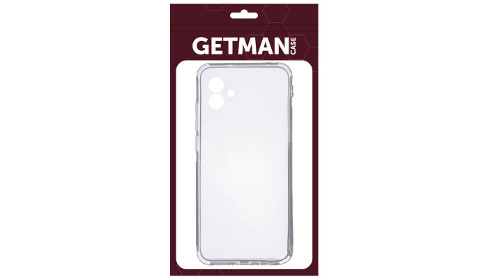 TPU чехол GETMAN Clear 1,0 mm для Samsung Galaxy A04e Бесцветный (прозрачный) - фото