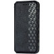Шкіряний чохол книжка GETMAN Cubic (PU) для Samsung Galaxy A21s Чорний - фото