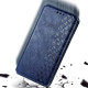 Кожаный чехол книжка GETMAN Cubic (PU) для Samsung Galaxy S20 FE Синий - фото
