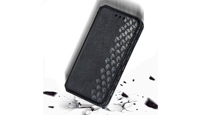 Кожаный чехол книжка GETMAN Cubic (PU) для Samsung Galaxy S20 FE Черный - фото