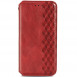 Кожаный чехол книжка GETMAN Cubic (PU) для Xiaomi Redmi Note 10 Pro / 10 Pro Max Красный