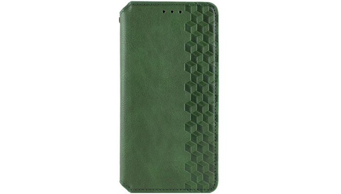 Кожаный чехол книжка GETMAN Cubic (PU) для Samsung Galaxy A54 5G Зеленый - фото