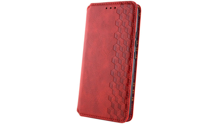 Шкіряний чохол книжка GETMAN Cubic (PU) для Samsung Galaxy A54 5G Червоний - фото