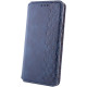 Кожаный чехол книжка GETMAN Cubic (PU) для Samsung Galaxy A54 5G Синий - фото