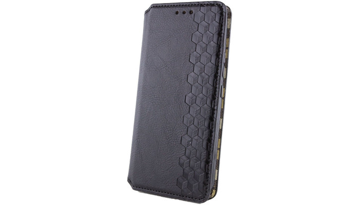 Кожаный чехол книжка GETMAN Cubic (PU) для Samsung Galaxy A54 5G Черный - фото