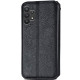 Кожаный чехол книжка GETMAN Cubic (PU) для Samsung Galaxy A32 4G Черный - фото