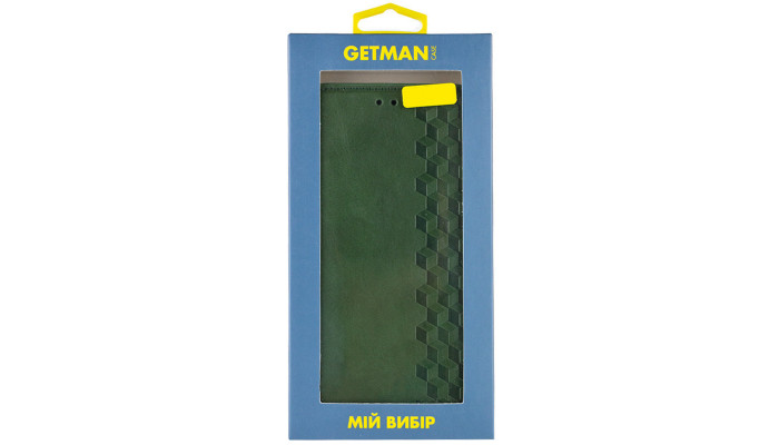 Шкіряний чохол книжка GETMAN Cubic (PU) для TECNO Spark 5 Pro Зелений - фото