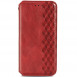 Кожаный чехол книжка GETMAN Cubic (PU) для Xiaomi Redmi Note 10 5G / Poco M3 Pro Красный