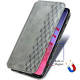 Кожаный чехол книжка GETMAN Cubic (PU) для Samsung Galaxy S21 FE Серый - фото