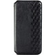 Кожаный чехол книжка GETMAN Cubic (PU) для Samsung Galaxy S21 FE Черный - фото