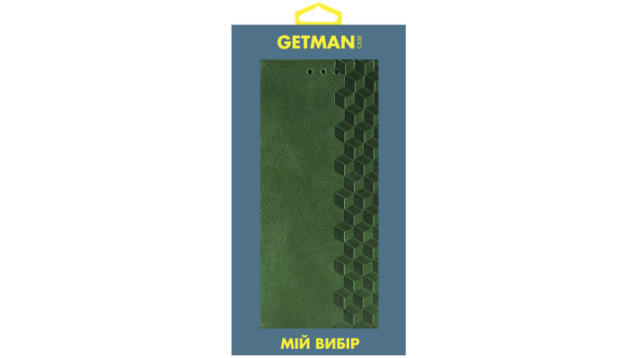 Шкіряний чохол книжка GETMAN Cubic (PU) для Xiaomi Redmi Note 11 Pro 4G/5G / 12 Pro 4G Зелений - фото