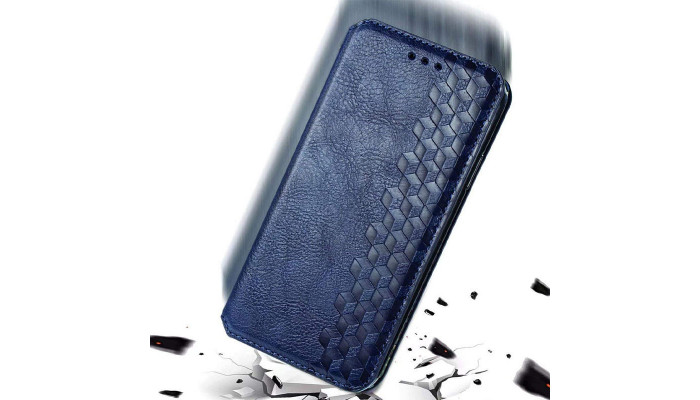 Кожаный чехол книжка GETMAN Cubic (PU) для Samsung Galaxy A53 5G Синий - фото