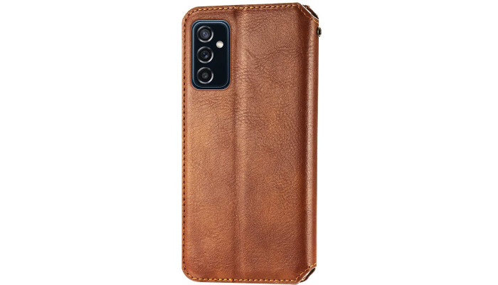 Кожаный чехол книжка GETMAN Cubic (PU) для Samsung Galaxy M23 5G / M13 4G Коричневый - фото