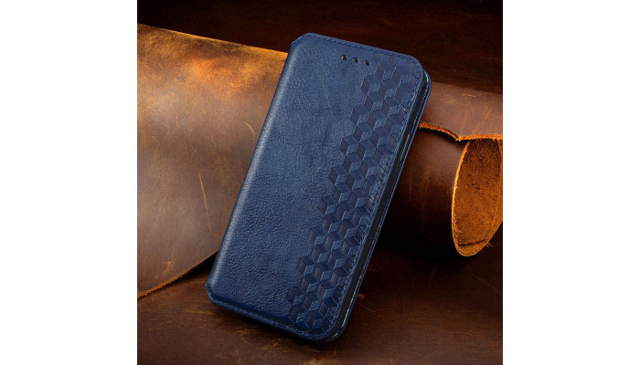 Шкіряний чохол книжка GETMAN Cubic (PU) для Samsung Galaxy M23 5G / M13 4G Синій - фото
