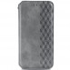 Шкіряний чохол книжка GETMAN Cubic (PU) для Samsung Galaxy M33 5G Сірий