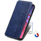 Кожаный чехол книжка GETMAN Cubic (PU) для Samsung Galaxy A04e Синий - фото