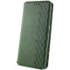 Кожаный чехол книжка GETMAN Cubic (PU) для Samsung Galaxy A34 5G Зеленый - фото