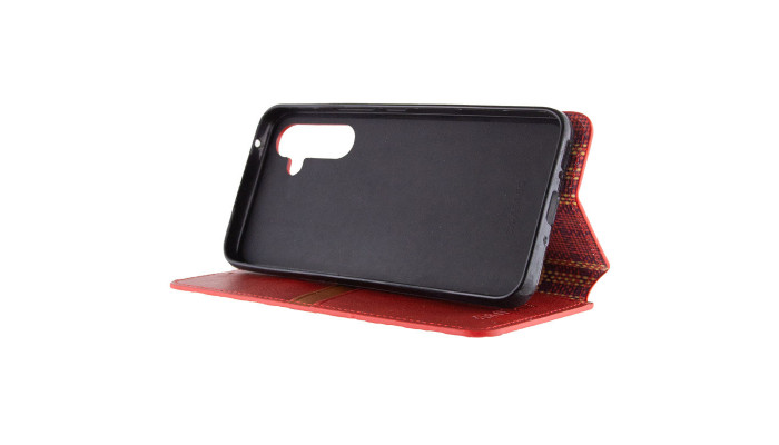 Шкіряний чохол книжка GETMAN Cubic (PU) для Samsung Galaxy A34 5G Червоний - фото