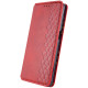 Кожаный чехол книжка GETMAN Cubic (PU) для Samsung Galaxy A24 4G Красный - фото