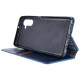 Кожаный чехол книжка GETMAN Cubic (PU) для Samsung Galaxy A24 4G Синий - фото
