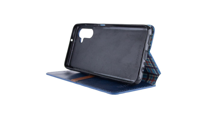 Кожаный чехол книжка GETMAN Cubic (PU) для Samsung Galaxy M54 5G Синий - фото