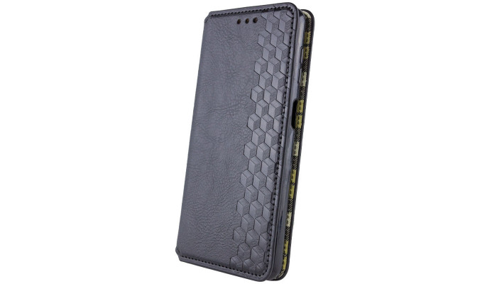 Кожаный чехол книжка GETMAN Cubic (PU) для Xiaomi Poco F5 / Note 12 Turbo Черный - фото