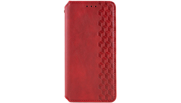 Кожаный чехол книжка GETMAN Cubic (PU) для Samsung Galaxy M34 5G Красный - фото