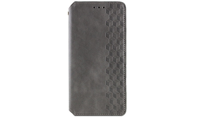 Кожаный чехол книжка GETMAN Cubic (PU) для Oppo A58 4G Серый - фото