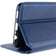 Кожаный чехол книжка GETMAN Cubic (PU) для Oppo A58 4G Синий - фото
