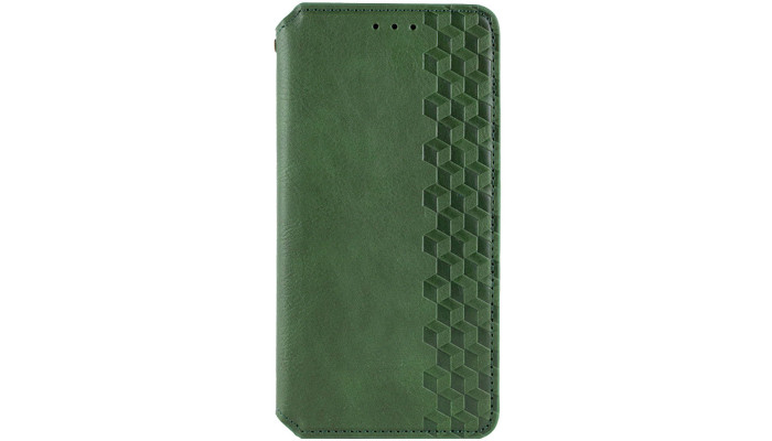 Шкіряний чохол книжка GETMAN Cubic (PU) для Oppo A78 4G Зелений - фото