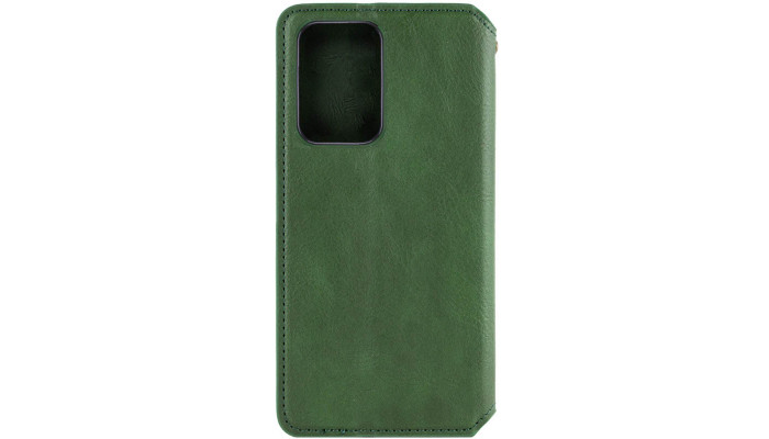 Кожаный чехол книжка GETMAN Cubic (PU) для Samsung Galaxy S23 FE Зеленый - фото