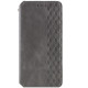Кожаный чехол книжка GETMAN Cubic (PU) для Samsung Galaxy A05 Серый - фото