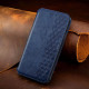 Кожаный чехол книжка GETMAN Cubic (PU) для Samsung Galaxy A05 Синий - фото