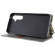 Кожаный чехол книжка GETMAN Cubic (PU) для Samsung Galaxy A05s Серый - фото