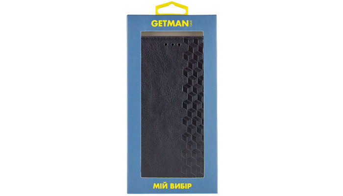 Кожаный чехол книжка GETMAN Cubic (PU) для Oppo A38 / A18 Черный - фото