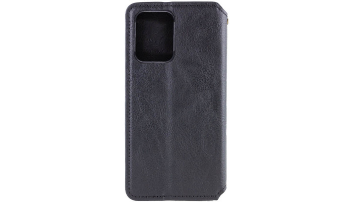 Кожаный чехол книжка GETMAN Cubic (PU) для Samsung Galaxy S24 Черный - фото