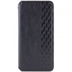 Кожаный чехол книжка GETMAN Cubic (PU) для Samsung Galaxy S24+ Черный