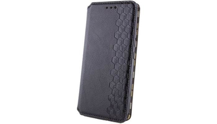 Кожаный чехол книжка GETMAN Cubic (PU) для Samsung Galaxy S24+ Черный - фото