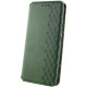 Шкіряний чохол книжка GETMAN Cubic (PU) для Samsung Galaxy S24 Ultra Зелений - фото