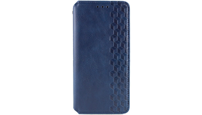 Кожаный чехол книжка GETMAN Cubic (PU) для Samsung Galaxy S24 Ultra Синий - фото